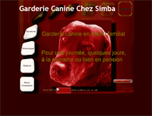 Tablet Screenshot of garderiecaninesimba.com
